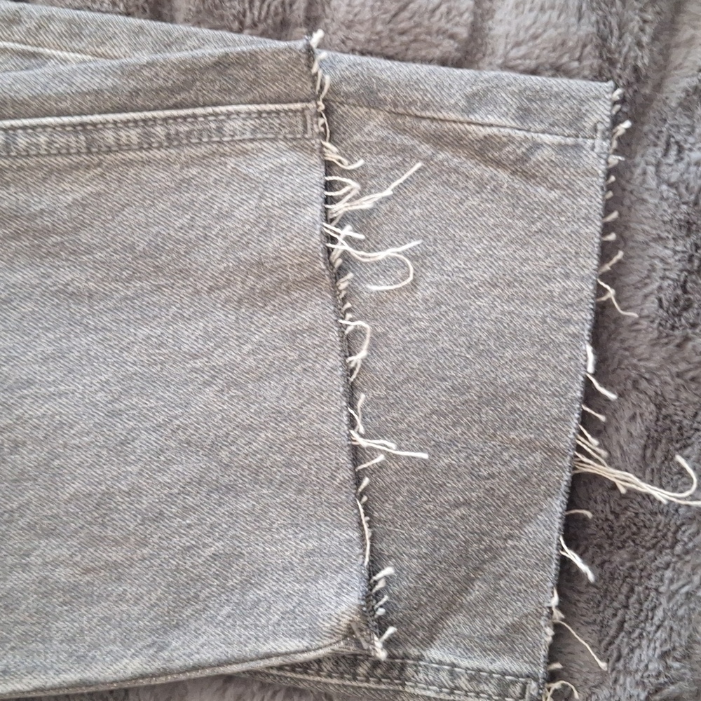 NWOT - Old Navy Extra High-Waisted Button-Fly Sky-Hi Straight Patchwork Sz.14 - Picture 7 of 12